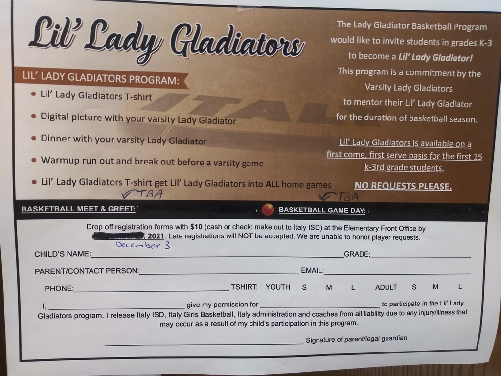 Lil' Lady Gladiators