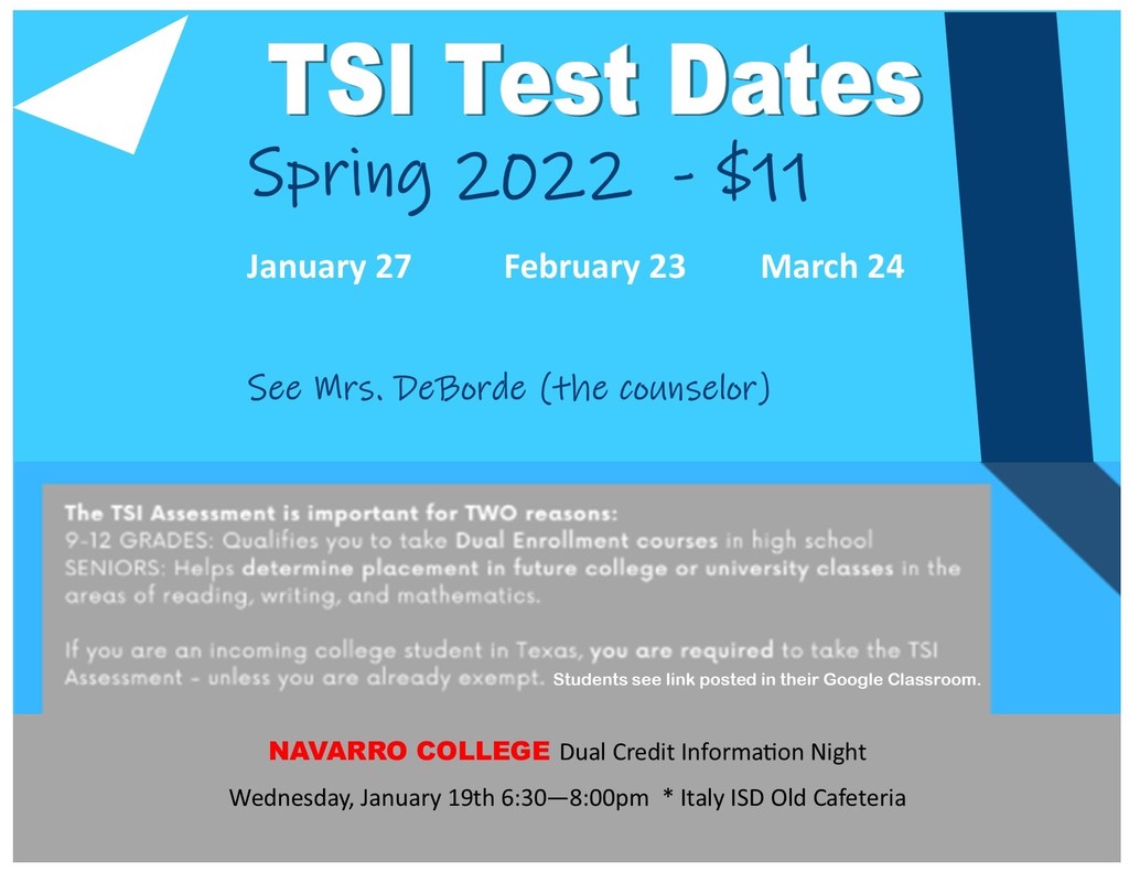 TSI Dates